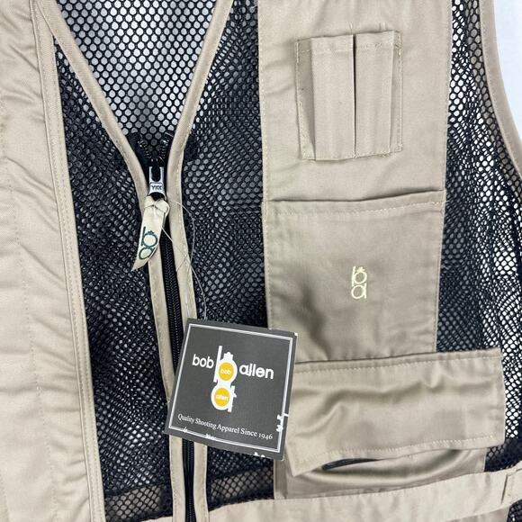 Boyt Bob Allen Full Mesh Shooting Vest 240M Khaki RH Large 30246 Embroidered - Picture 3 of 10